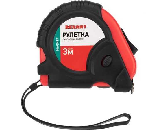 Рулетка REXANT Профи прорезиненный корпус 3 м х 16 мм магнитная 12-9012 – изображение 9