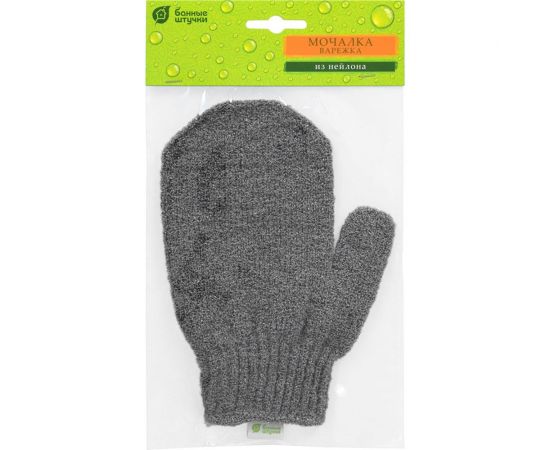 Мочалка для душа Банные штучки варежка, 13x18 см, hard 41465 – изображение 3