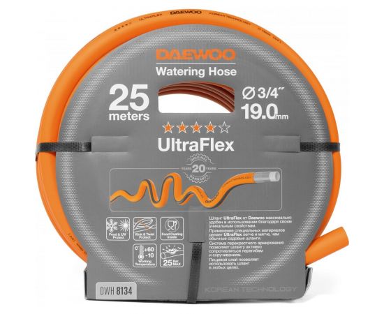 Шланг DAEWOO ultraflex диаметром 3/4 19 мм, 25 м DWH 8134 – изображение 2