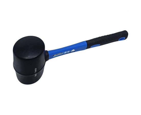 Киянка vertextools 450 г, черная резина, фибергасовая рукоятка 10-50-450 – изображение 2