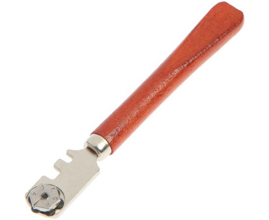 Шестироликовый стеклорез ТУНДРА деревянная рукоятка 1181283 – изображение 5