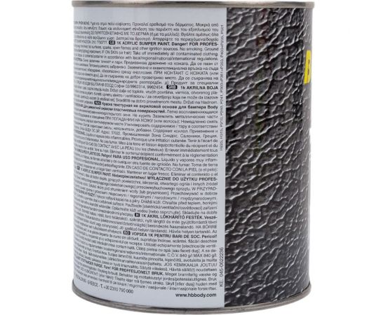 Текстурная краска для бампера HB BODY черн. 1л 4120200001 – изображение 4