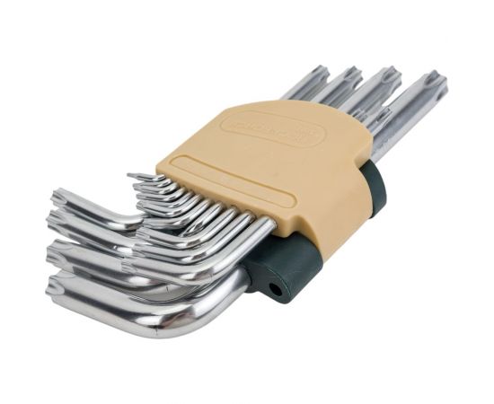 Набор ключей TORX Г-образных длинных с отверстием 15 предметов ROCKFORCE RF-5151LT – изображение 6