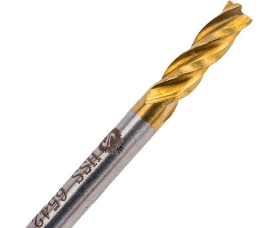 Фреза концевая цх 3.0x10x45 мм, 4-п, Р6М5, двухсторонняя, DIN 844 ИНСТУЛС 00001175048 – изображение 3