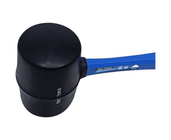 Киянка vertextools 450 г, черная резина, фибергасовая рукоятка 10-50-450 – изображение 5