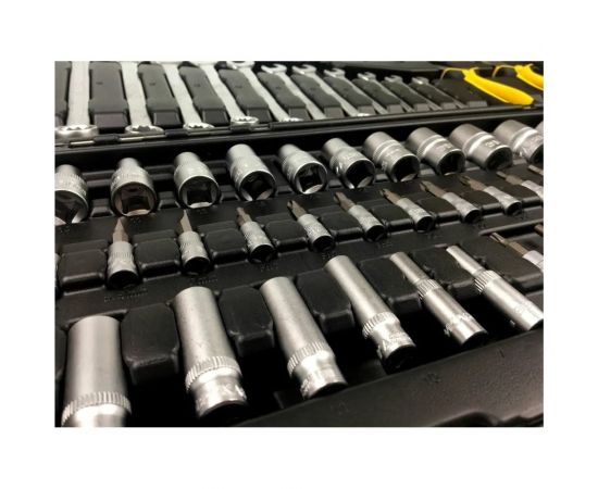 Набор инструмента ЭВРИКА 1/4"", 1/2"" DR, 6-гранный, 101 предмет ER-80001 – изображение 7