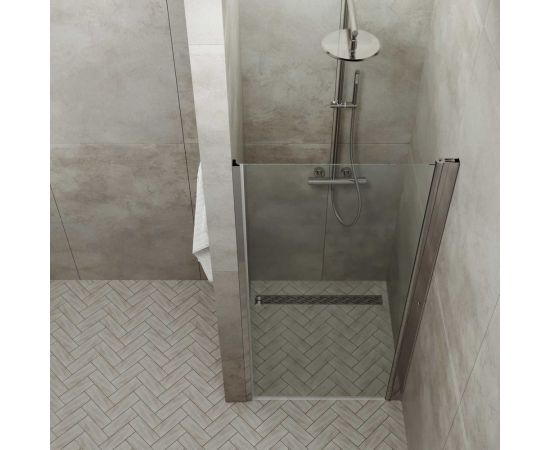 Душевая дверь Triton Уно 80x185, хром, прозрачный Щ0000036857 – изображение 2