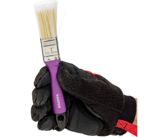 Плоская кисть KRAFOR №1 (25 мм, искусственная щетина) 006-0010 49198 – изображение 2