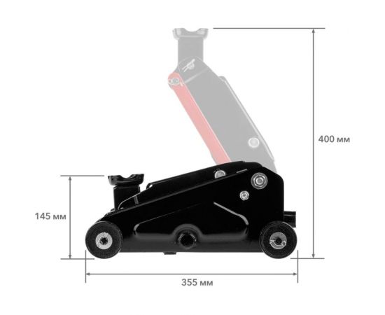 Гидравлический подкатной домкрат STARTUL Auto 2.5 т ST8014-07 – изображение 2