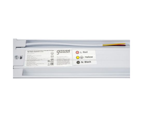 Светодиодный светильник Gauss призма ip40 600x76x24мм 18w 1800lm 4000k wlf-2 сталь 814424218 – изображение 3