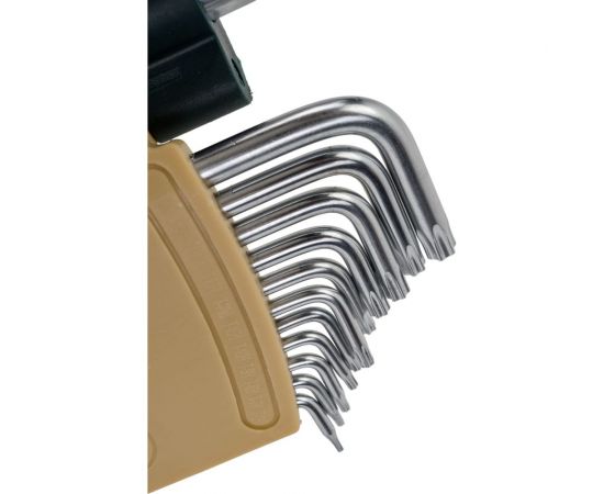 Набор ключей TORX Г-образных длинных с отверстием 15 предметов ROCKFORCE RF-5151LT – изображение 3