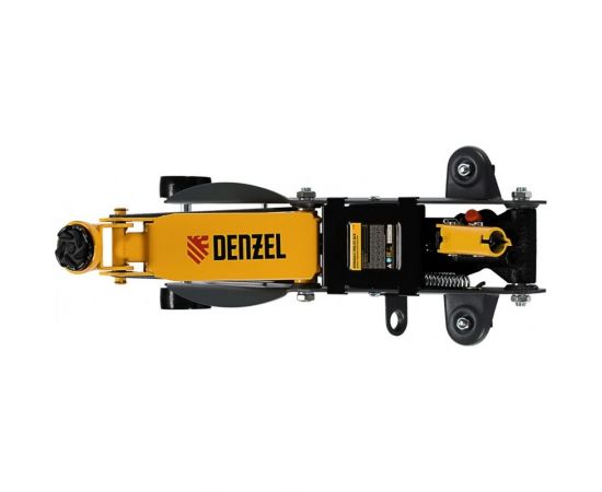 Гидравлический подкатной домкрат Denzel с фиксатором, 2,8 т, 135-385 мм, в кейсе 51156 – изображение 7