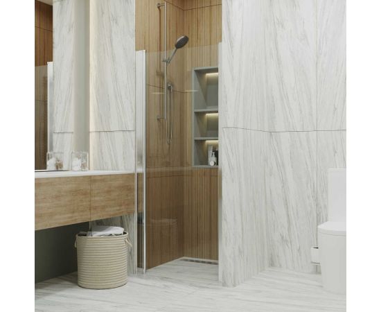 Душевая дверь Triton Уно 80x185, хром, прозрачный Щ0000036857 – изображение 9