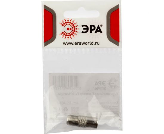 Переходник ЭРА Simple RSA011 гнездо F - штекер TV Б0048289 – изображение 2