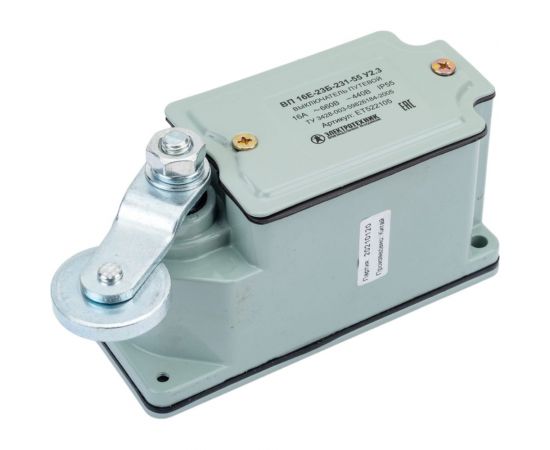 Путевой выключатель Электротехник ВП 16Е-23Б-231-55 У2.3, рычаг с роликом, с сальником, ход влево, cамовозврат, 1з и1р, IP55 ET522105 – изображение 2