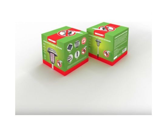 Антимоскитный садовый светильник на солнечной батарее REXANT R20 металл 71-0686 – изображение 2