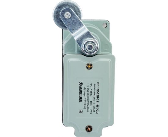 Путевой выключатель Электротехник ВП 16Е-23Б-231-55 У2.3, рычаг с роликом, с сальником, ход влево, cамовозврат, 1з и1р, IP55 ET522105 – изображение 6