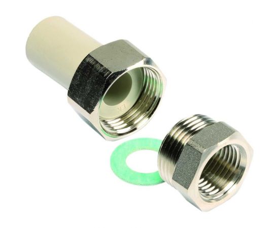 Муфта WAVIN EKOPLASTIK PP-R D32x1""РВ, со сгоном, EK SSI03232XX 