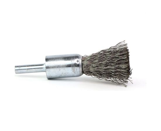 Щетка для дрели концевая 17 мм, с хв-м 6 мм, гофрированная нержавеющая сталь 0.30 мм 13-043 EuroBrush EB-E17SS1 
