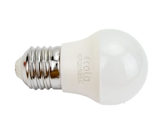 Светодиодная лампа Ecola globe LED Premium 10,0W G45 220V E27 6000K шар композит 82x45 K7QD10ELC 
