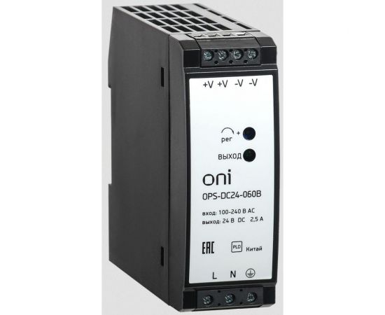 Блок питания ONI OPS 220В AC/24В DC 60Вт OPS-DC24-060B 