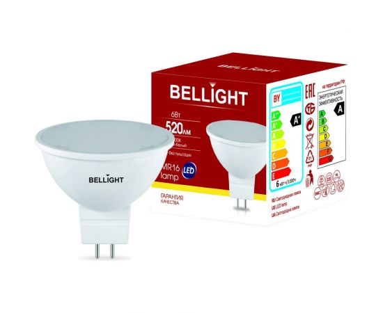Светодиодная лампа BELLIGHT MR16 6W 520Lm 3000К 88297911 