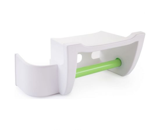 Полка для туалета Berossi Mira снежно-белый, салатовый, пластик, 260x120x123 мм АС 25001382 