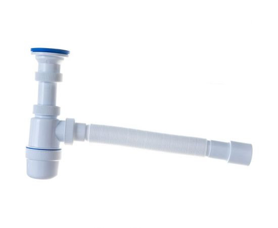 Сифон VIRPLAST "Элит" 1x40 мм с нержавеющей чашкой D70 мм и с гофротрубой L8 30986170 