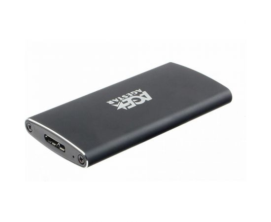 Внешний корпус AgeStar USB 3.0 mSATA, алюминий, черный, 3UBMS2 (BLACK) 