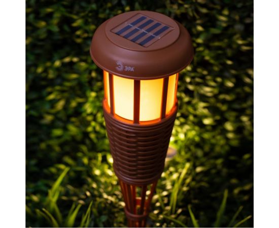 Садовый светильник ЭРА ERASF22-35 Факел бамбук, на солнечной батарее, 90 см, Б0053383 – изображение 4