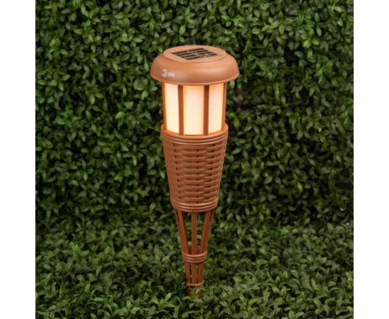 Садовый светильник ЭРА ERASF22-35 Факел бамбук, на солнечной батарее, 90 см, Б0053383 – изображение 7