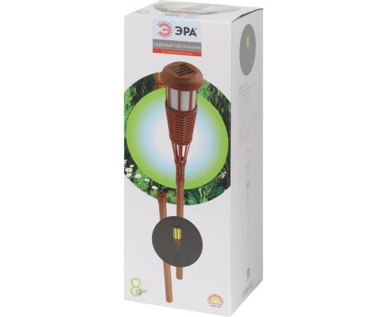 Садовый светильник ЭРА ERASF22-35 Факел бамбук, на солнечной батарее, 90 см, Б0053383 – изображение 2