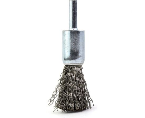 Щетка для дрели концевая 17 мм, с хв-м 6 мм, гофрированная нержавеющая сталь 0.30 мм 13-043 EuroBrush EB-E17SS1 – изображение 2