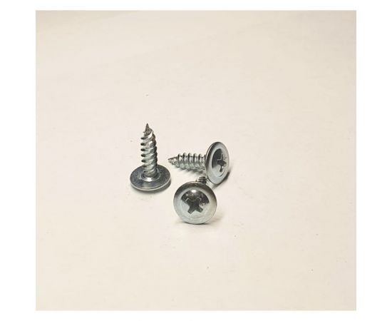 Саморез GSMETZ белый, 4.2x16 мм, с прессшайбой, оцинкованный, ph2, 1 кг/625 шт. 1024216-1 – изображение 2