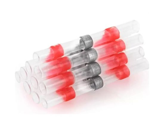 Термоусаживаемая ГСИ STEKKER Ld302-0515 с припоем 0,5-1,5 мм 19a, прозрачный/красный, 100шт в упак, 49157 – изображение 5
