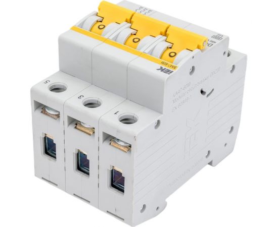 Автоматический выключатель IEK ВА47-60M 3Р 4А 6кА D MVA31-3-004-D – изображение 2