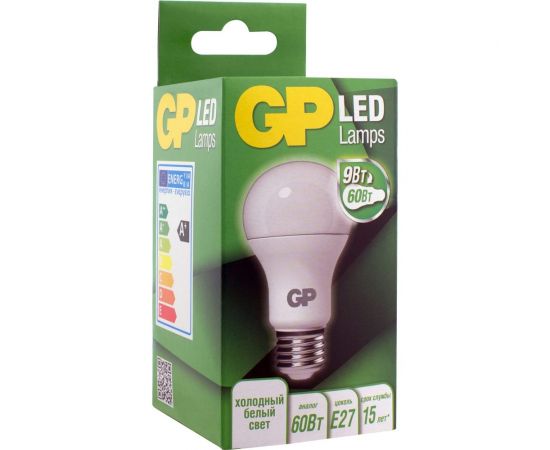 Светодиодная лампа в колбе груша GP LEDA60-9WE27-40K-2CRB1 – изображение 5