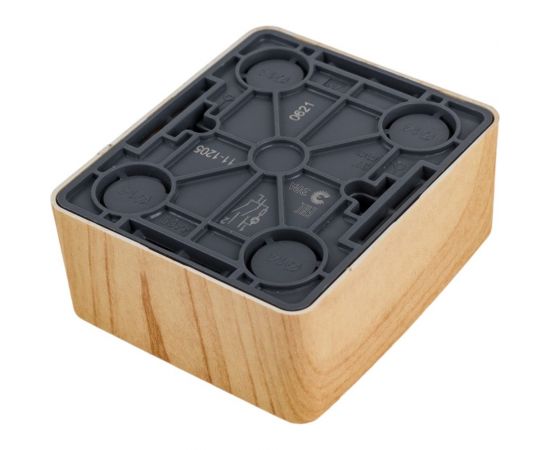 Двойной выключатель с подсветкой ЭРА 11-1205-11 10АХ-250В, IP20, открытой установки, Эксперт, сосна Б0020668 – изображение 3