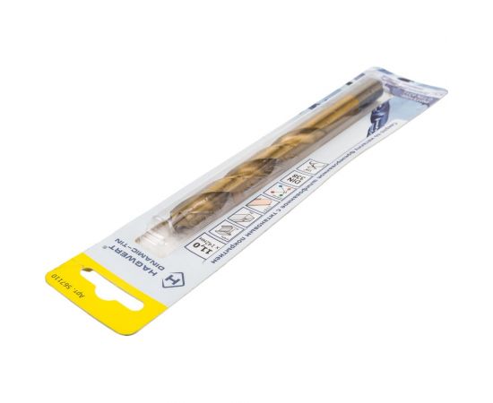 Сверло по металлу Dinamic-TIN (11х142 мм; Р9М3) HAGWERT 567110 – изображение 2