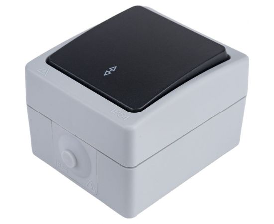 Одинарный накладной выключатель на два контакта HOROZ ELECTRIC 112-100-0007 10A/250V IP54 ATOM (1-GANG TWO WAY SWIT HRZ01001529 – изображение 2