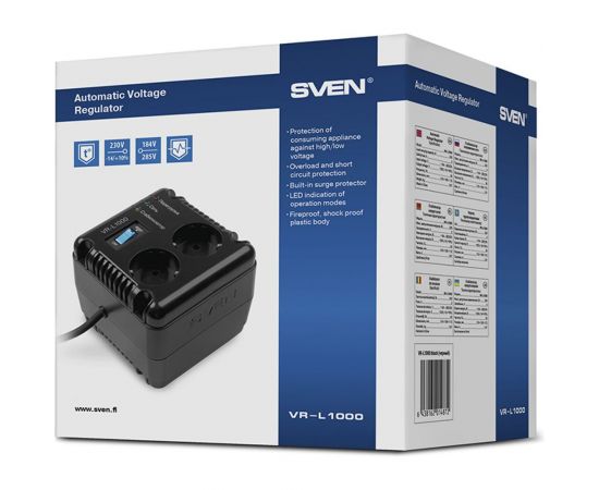 Стабилизатор напряжения SVEN VR-L1000 SV-014872 – изображение 2