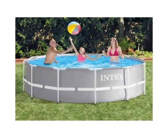 Каркасный бассейн Intex Prism Frame 366x122 см, 10685 л, фильтр-насос 3785 л/ч, лестница 26718 – изображение 4