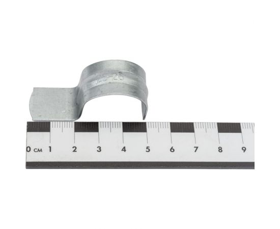 Металлическая однолапковая скоба GNG СМО 25-26 б/о, цинк, 100 шт. GNSMO2526 – изображение 2