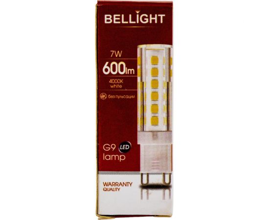 Светодиодная лампа BELLIGHT G9 7W 600Lm 4000к 88297903 – изображение 3