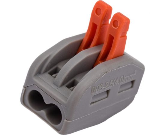 Универсальная монтажная клемма General Lighting Systems GTER1-02 2-проводная упаковка 50 штук 2500 800481 – изображение 2