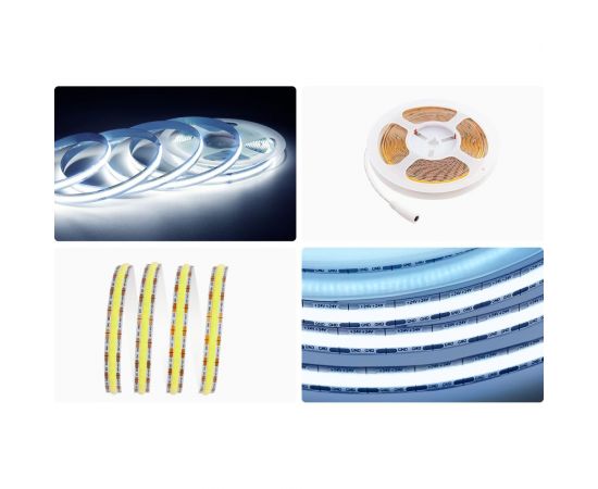 Светодиодная лента Apeyron 24В, 11Вт/м, 352д/м, IP20, 1000Лм/м, подложка 10мм, 5м, 6500К 00-354 – изображение 5