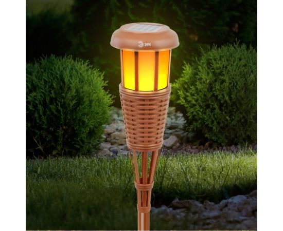 Садовый светильник ЭРА ERASF22-35 Факел бамбук, на солнечной батарее, 90 см, Б0053383 – изображение 9