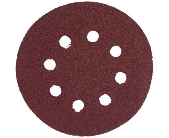 Круг абразивный под липучку (5 шт; 125 мм; Р80; 8 отверстий) BOHRER 52112608 
