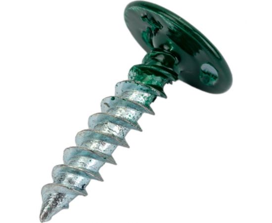 Прессшайба Качественный КРЕПЕЖ 4.2х19 мм, зеленый мох RAL 6005, острая, 250 шт 0300213 КЧ 