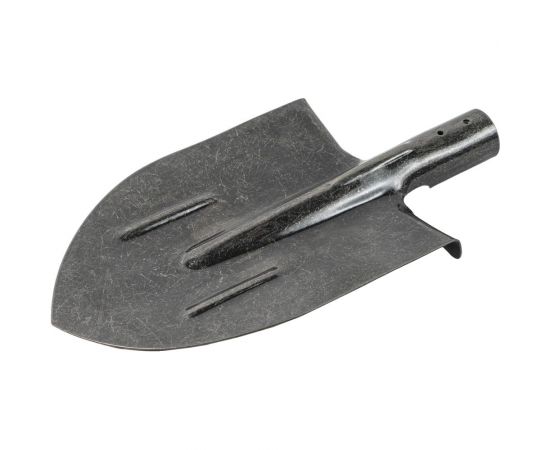 Штыковая закаленная лопата КЭС 210x275 мм, рессорно-пружинная сталь, ребра жесткости, без черенка 21010009 